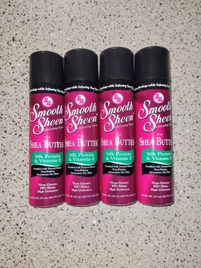 4 Bronner Bros BB Smooth Sheen Conditioning Spray With Shea Butter, Silk Protein